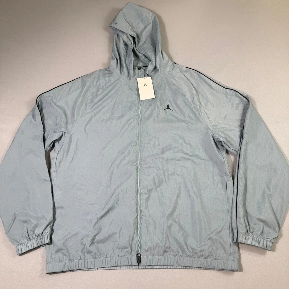 Jordan Sport Classic Tracksuit Mens Large Grey Hooded Jacket Pants Set NEW